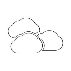 Isolated cloud weather icon