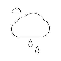 Isolated rainy weather icon