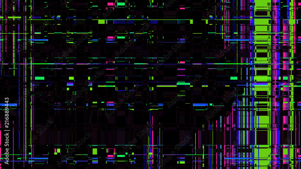 Poster glitch texture. computer screen error. digital pixel noise abstract design. television signal fail. 