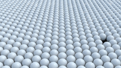 3d rendering of spheres