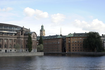 Fototapeta na wymiar Sweden, Stockholm, old town, palaces, castles, architecture