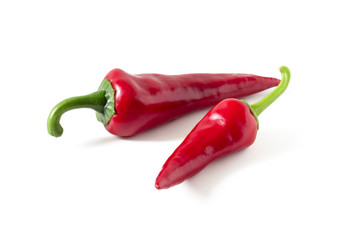 red hot peppers with cuttings