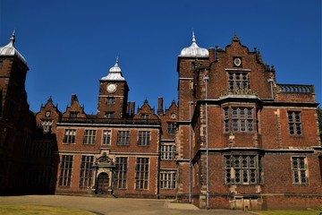 Fototapeta premium Aston Hall is a large Jacobean style house, over 400 years old in the centre of Aston Park, Aston, Birmingham Uk.