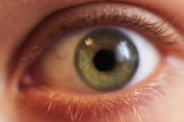 child's eye close-up