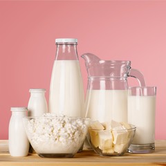 Glass of milk and Dairy products
