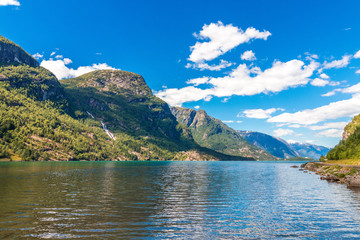 Norwegian fjord landscape