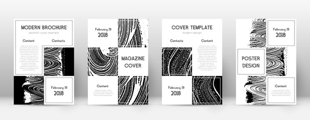 Cover page design template. Business brochure layout. Beautiful trendy abstract cover page. Black an