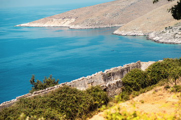 Fototapeta premium beach with beautiful landscape in Albania