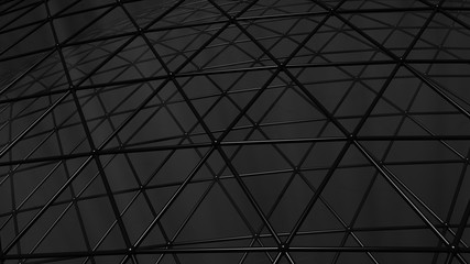 Triangular grid, useful as background for technology, science, and dark and scary backgrounds in entertainment and advertising applications