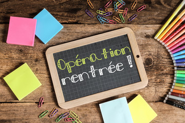 ardoise d'école : c'est la rentrée !