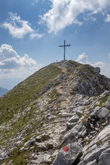 Weg auf dem Klettersteig Mittenwald