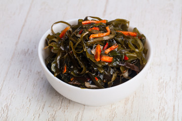 Delicious algae salad