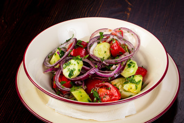 Georgian salad with vegetables