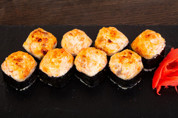 Delicious sushi roll