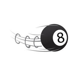 Isolated billiard ball with a motion effect