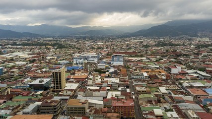 Beautiful aerial view go the San Jose Cathedral in Costa Rica
