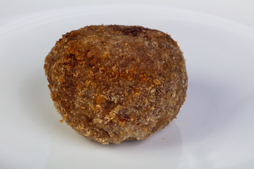 Baked pork meatball
