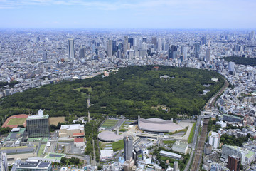 Fototapeta premium 原宿周辺上空／Aerial view