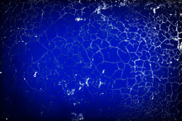 Art Beautiful Abstract blurred Grunge Decorative Blue Dark Stucco Wallpaper Background. Wall Rough Stylized Texture Banner With Copy Space For Text.