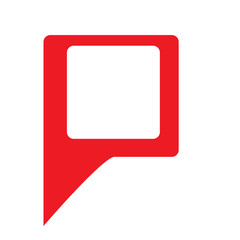 Isolated map entry icon