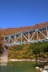 会津鉄道・第四大川橋梁（福島県・下郷町）