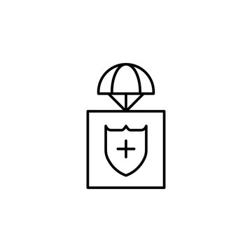 recommend clip art: parachuting icon. Element of drones for mobile concept and web apps illustration. Thin line icon for website design and development, app development. Premium icon