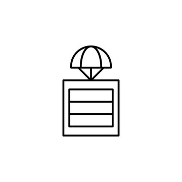 recommend clip art: parachuting icon. Element of drones for mobile concept and web apps illustration. Thin line icon for website design and development, app development. Premium icon