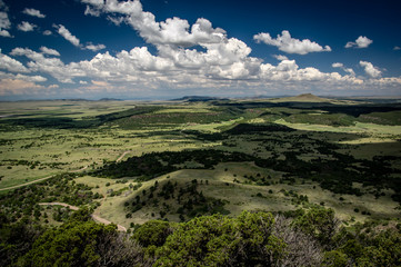 Obraz premium View from the rim trail in Capulin Volcano Naional Monument, New Mexico