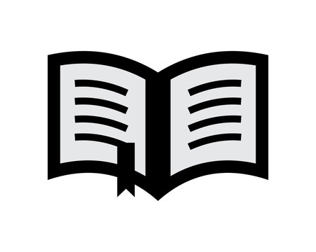 open book textbook dictionary encyclopedia read image vector icon logo