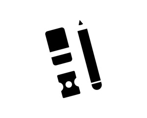 stationery tool utensil equipment study school college image vector icon logo