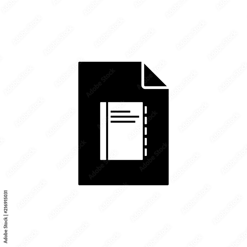 Poster notebook on document icon. element of document icon. premium quality graphic design icon. signs and 