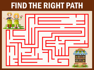Maze  farmers games find their way to the flower shop