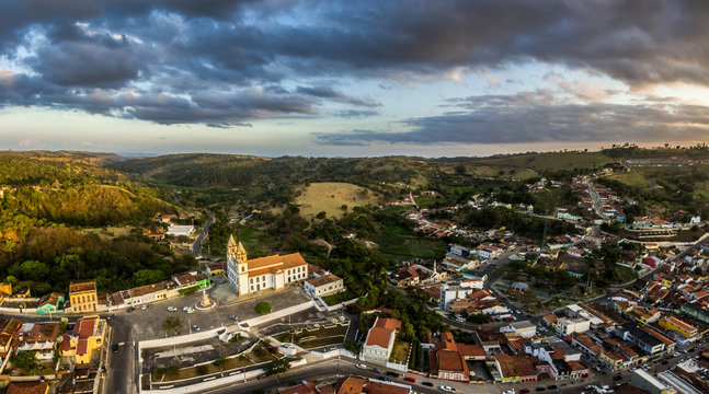 Vis&atilde;o a&eacute;ra da cidade de Bananeiras - PB