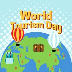 World tourism day illustration