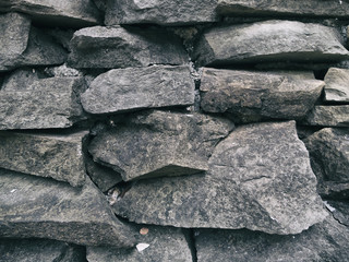 The Natural stone wall