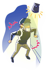 泥棒対策ライト
