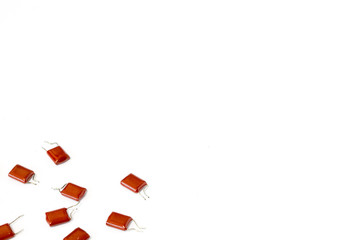 capacitor isolated on white background