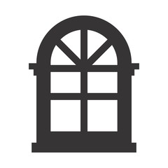 window logo. house icon. building symbol. vector eps 08.