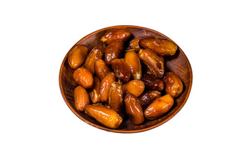 Date fruits isolated on the white background