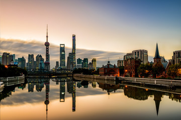 Urban scenery in Shanghai, China