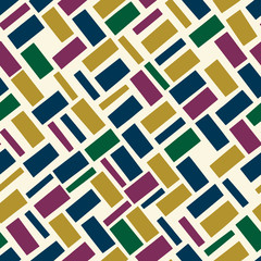 Random geometric background. Seamless pattern.Vector. ランダム幾何学パターン