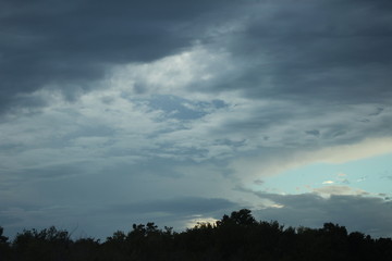 Fototapeta na wymiar Storm on the horizon