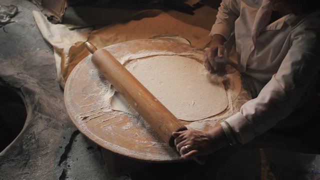 Preparation of Lavash Bread in Traditional Backery, Armenia 8