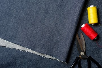 Denim fabric texture