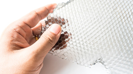Aluminum honey comb use for automotive composite industry