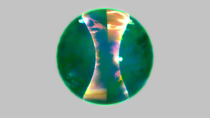 3D Origami Tennis Ball