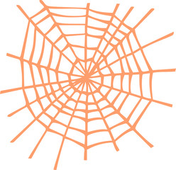Obraz premium Illustration of Colorful spider web
