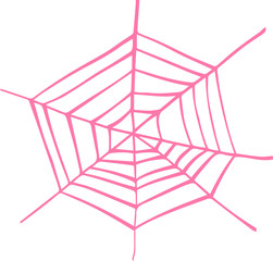 Illustration of Colorful spider web