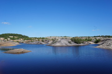 Naklejka premium Mountain lake