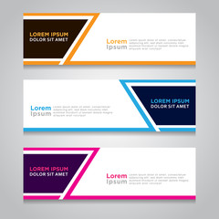 Vector abstract design banner template.